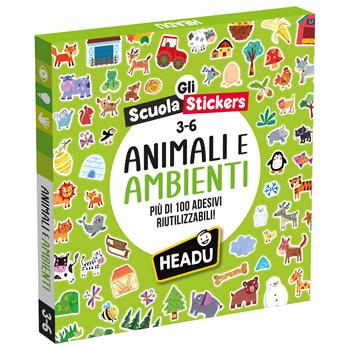 Scuola Stickers Animali e Ambienti  Headu 2026 | Libraccio.it