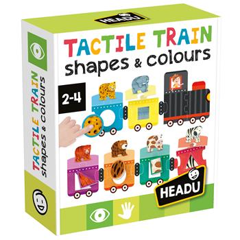 Shapes & Colors Tactile Train  Headu 2026 | Libraccio.it
