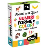 Carte Vitamine Gioco Numeri, Forme e Colori