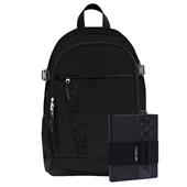 Beyou 25 Zaino + Diario + Fascia Portapenna Color Black, Be9Zk400