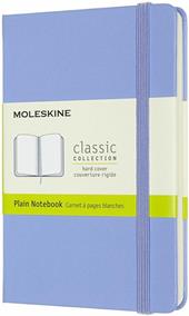 Taccuino Moleskine a pagine bianche Pocket copertina rigida Hydrangea. Blu