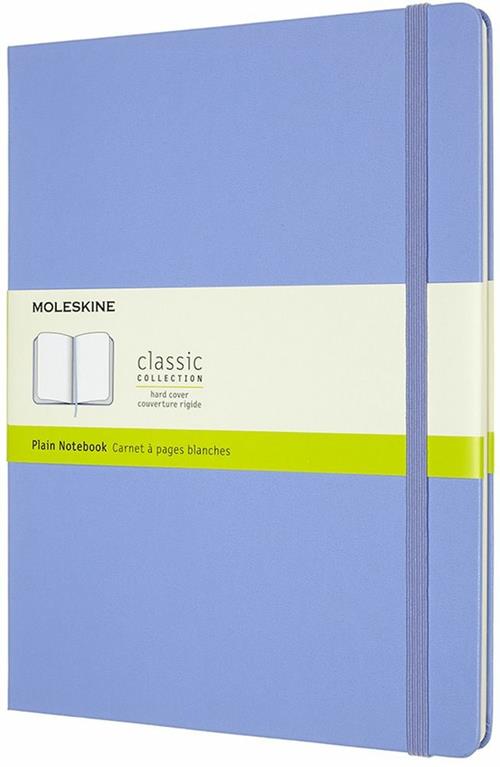 Taccuino Moleskine a pagine bianche X-Large copertina rigida Hydrangea. Blu  Moleskine 2020