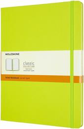 Taccuino Moleskine a righe X-Large copertina rigida Lemon. Verde