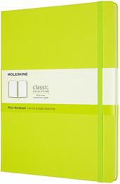 Taccuino Moleskine a pagine bianche X-Large copertina rigida Lemon. Verde