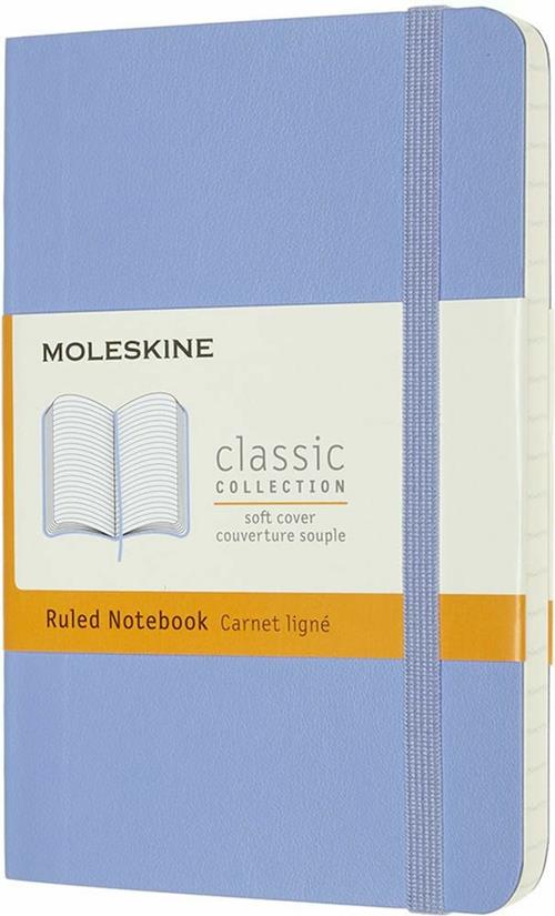 Taccuino Moleskine a righe Pocket copertina morbida Hydrangea. Blu Moleskine  2020