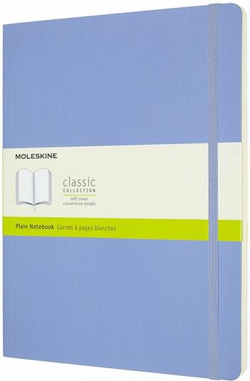 Taccuino Moleskine a pagine bianche X-Large copertina morbida Hydrangea. Blu  Moleskine 2020 | Libraccio.it