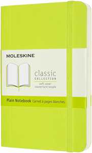 Taccuino Moleskine a pagine bianche Pocket copertina morbida Lemo...