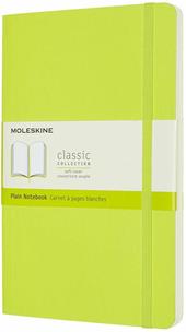 Taccuino Moleskine a pagine bianche Large copertina morbida Lemon. Verde