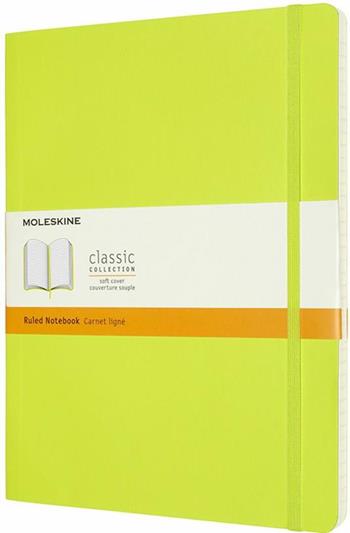 Taccuino Moleskine a righe X-Large copertina morbida Lemon. Verde  Moleskine 2020 | Libraccio.it