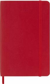 Agenda settimanale Moleskine 2023, 12 mesi con spazio per note, Pocket, copertina morbida, Rosso scarlatto - 9 x 14 cm