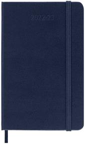 Agenda settimanale Moleskine 2022-2023, 18 mesi con spazio per note, Pocket, copertina rigida - Blu zaffiro