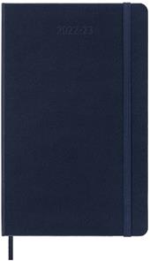 Agenda settimanale Moleskine 2022-2023, 18 mesi con spazio per note, Large, copertina rigida - Blu zaffiro