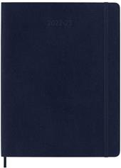 Agenda settimanale Moleskine 2022-2023, 18 mesi con spazio per note, XL, copertina morbida - Blu zaffiro