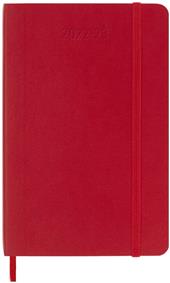 Agenda settimanale Moleskine 2022-2023, 18 mesi con spazio per note, Pocket, copertina morbida - Rosso scarlatto