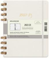 Agenda accademica spiralata Moleskine 2022-2023, 12 mesi, XL, Remake Oyster - 20,4 x 25,2 cm