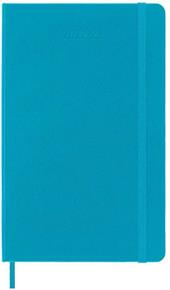 Agenda settimanale Moleskine 2022-2023, 18 mesi con spazio per note, Large, copertina rigida - Blu manganese