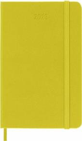 Agenda settimanale Moleskine 2023, 12 mesi, Pocket, copertina rigida, con spazio per note, giallo paglia - 9 x 14 cm
