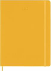 Agenda settimanale Moleskine 2023, 12 mesi, XL, copertina rigida, con spazio per note, arancione - 19 x 25 cm
