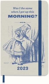 Agenda settimanale Moleskine 2023, 12 mesi, Pocket, Alice in Wonderland, mandorla, Alice, con spazio per note - 9 x 14 cm
