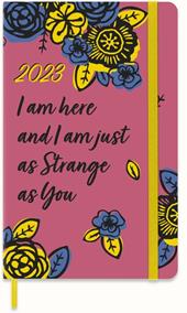 Agenda settimanale Moleskine 2023, 12 mesi, Large, Frida Kahlo, con spazio per note, rosa - 13 x 21 cm