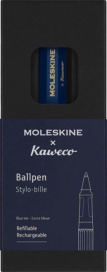 Moleskine x Kaweco, Penna a Sfera Ricaricabile in Plastica ABS Ricaricabile con 1,0 mm di Inchiostro Blu Incluso, Blu  Moleskine 2022 | Libraccio.it