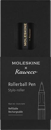 Moleskine x Kaweco, Penna Roller Ricaricabile in Plastica ABS Ricaricabile con 0,7 mm di Inchiostro Nero Incluso Colore Nero