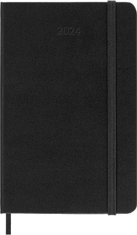 Agenda Moleskine settimanale verticale 2024, 12 mesi, Pocket, copertina  rigida, Nero - 9 x 14 cm Moleskine