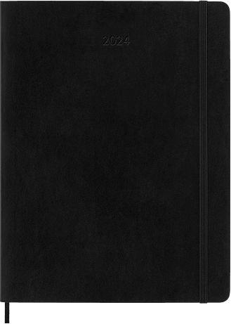 Agenda Moleskine mensile 2024, 12 mesi, XL, copertina morbida, Nero - 19 x  25 cm Moleskine 2023