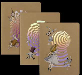 Set di 3 quaderni Moleskine Alice