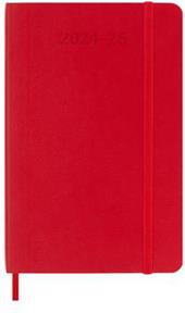 Agenda settimanale con spazio per note 18 mesi, 2024-2025 Moleskine, Pocket, Copertina morbida, Rosso scarlatto - 9 x 14 cm