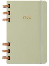 Agenda 12 mesi, 2025 Moleskine, Spirale, L, Kiwi, Copertina Rigida - 13 x 21 cm