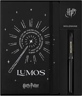 Set regalo Moleskine con penna roller Kaweco e taccuino large a righe con copertina rigida, Lumos