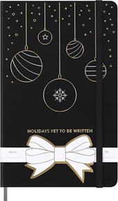 Taccuino natalizio Moleskine Holiday Notebook, Large, Ruled, a Righe, Copertina Rigida - Nero