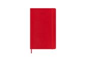Agenda giornaliera Moleskine 2025-26, 12 mesi, Large, Copertina morbida, Rosso scarlatto - Large 13x21