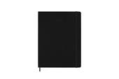 Agenda settimanale Moleskine 2025-26, verticale PRO 12 mesi, XL, Copertina rigida, Nero - XL 19x25