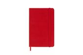 Agenda settimanale Moleskine 2025-26, con spazio per note 12 mesi, Pocket, Copertina rigida, Rosso scarlatto - Pocket 9x14