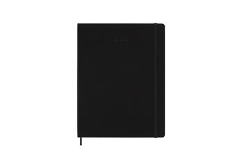 Agenda settimanale Moleskine 2025-26, con spazio per note 12 mesi, XL, Copertina rigida, Nero - XL 19x25  Moleskine 2025 | Libraccio.it