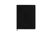 Agenda settimanale Moleskine 2025-26, con spazio per note 12 mesi, XL, Copertina morbida, Nero - XL 19x25