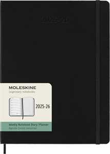 Agenda settimanale Moleskine 2025-26, con spazio per note 18 mesi...