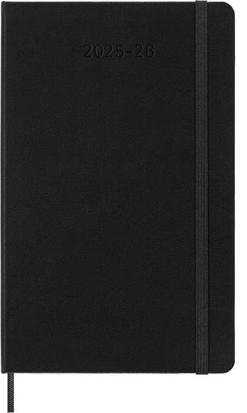 Agenda settimanale Moleskine 2025-26, orizzontale 18 mesi, Large, Copertina rigida, Nero - Large 13x21  Moleskine 2025 | Libraccio.it