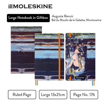 Taccuino Large a Righe con Box &#150; Impressionismo (senza logo)  Moleskine 2025 | Libraccio.it