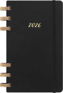 12M SPIRAL Moleskine 2025-26, PLANNER L BLACK SOFT - Large 13x21