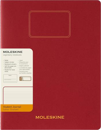 Moleskine Student cahier - taccuino XXL ruled red, rosso  Moleskine 2025 | Libraccio.it