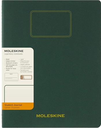 Moleskine Student cahier - taccuino XXL ruled myrtle green, verde  Moleskine 2025 | Libraccio.it