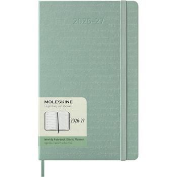 Agenda Moleskine 18 mesi settimanale notebook large verde rigida  Moleskine 2026 | Libraccio.it