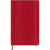 Agenda Moleskine 12 mesi giornaliera large rossa morbida