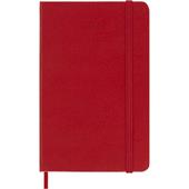 Agenda Moleskine 12 mesi giornaliera pocket rossa rigida
