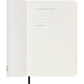 Agenda Moleskine 12 mesi settimanale notebook pocket nera morbida