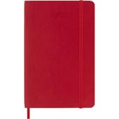 Agenda Moleskine 12 mesi settimanale notebook pocket rossa morbida