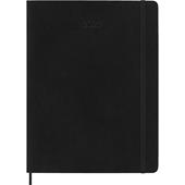 Agenda Moleskine 2027 12 mesi mensile XL nera morbida
